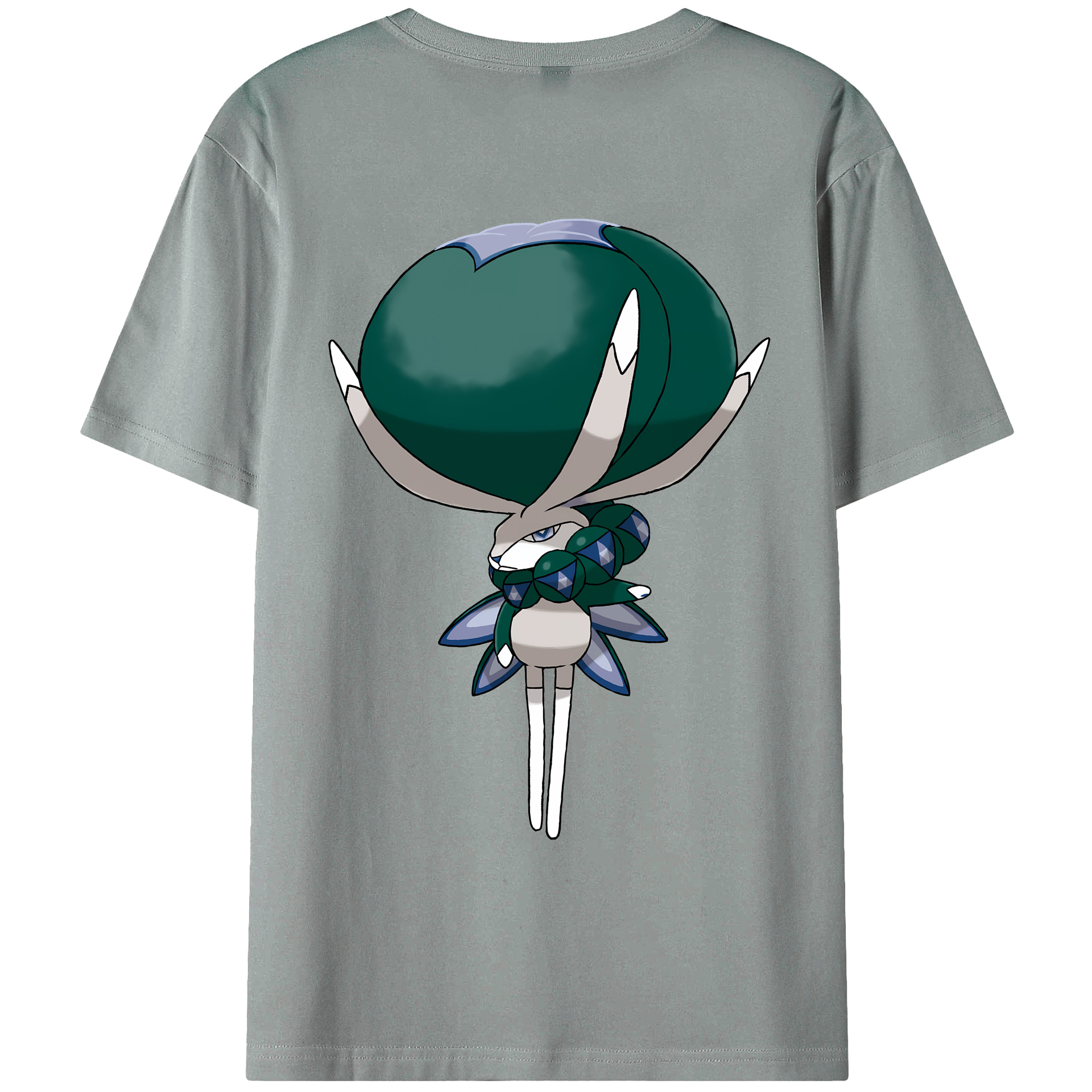 （画像用） ポケットモンスター Pokémon 綿100％ メンズ半袖Tシャツ（バックプリント） 通気性